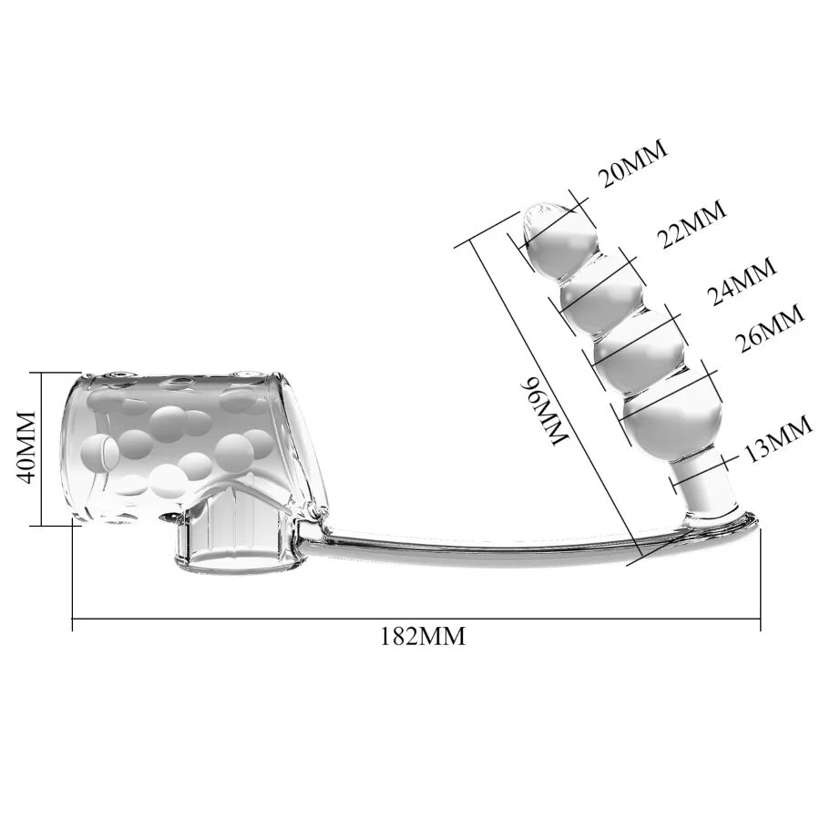 PRETTY LOVE - MANCHON PÉNIS AVEC PLUG ANAL TRANSPARENT - Image 6