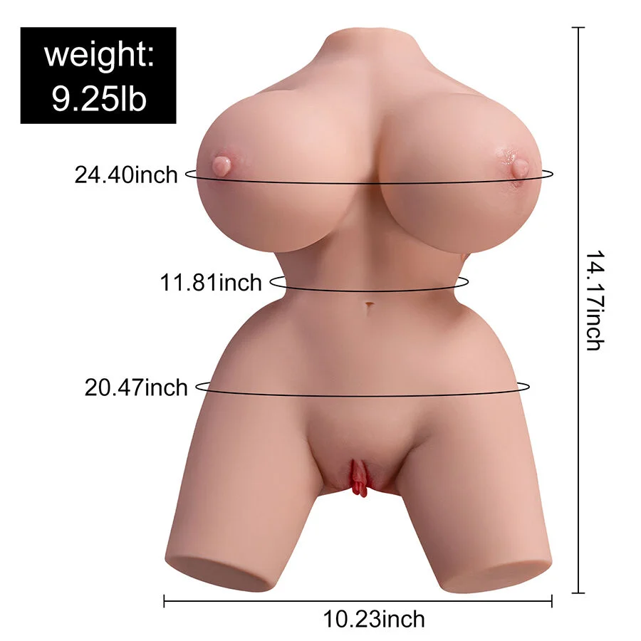 XISE - FRIEDA REALISTIC FEMALE TORSO WITH VIBRATION 36 CM - Image 3