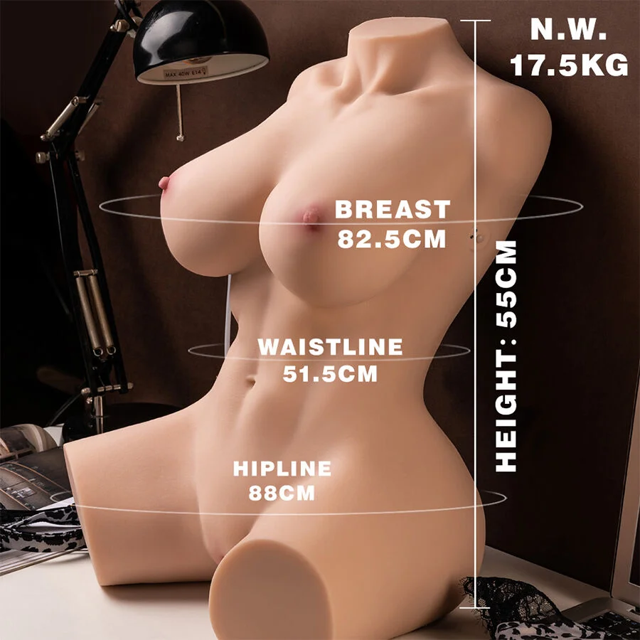 Xise - Muriel Vrouwelijk Realistisch Bovenlichaam Met Duw 55 Cm - Image 3