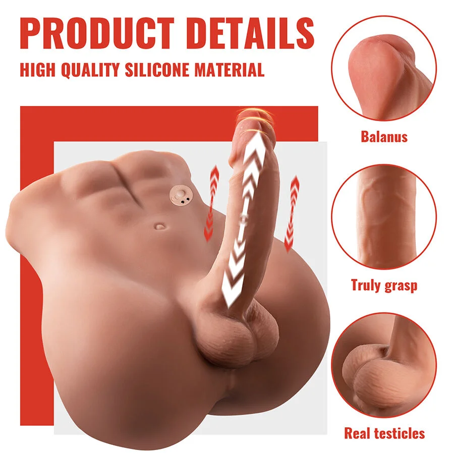 Xise - Bertlett Dildo Ass Realistic Dildo And Anus Masturbator Front Position With Thrusting 18 Cm - Image 4