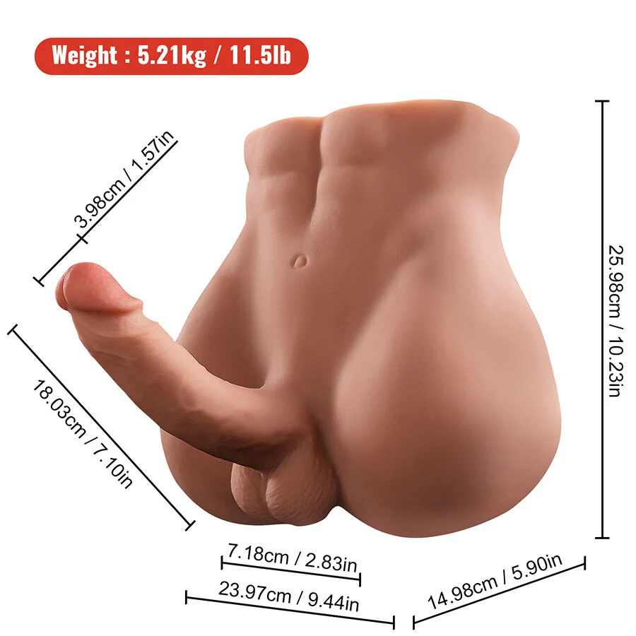 Xise - Bertlett Dildo Ass Realistic Dildo And Anus Masturbator Front Position With Thrusting 18 Cm - Image 6