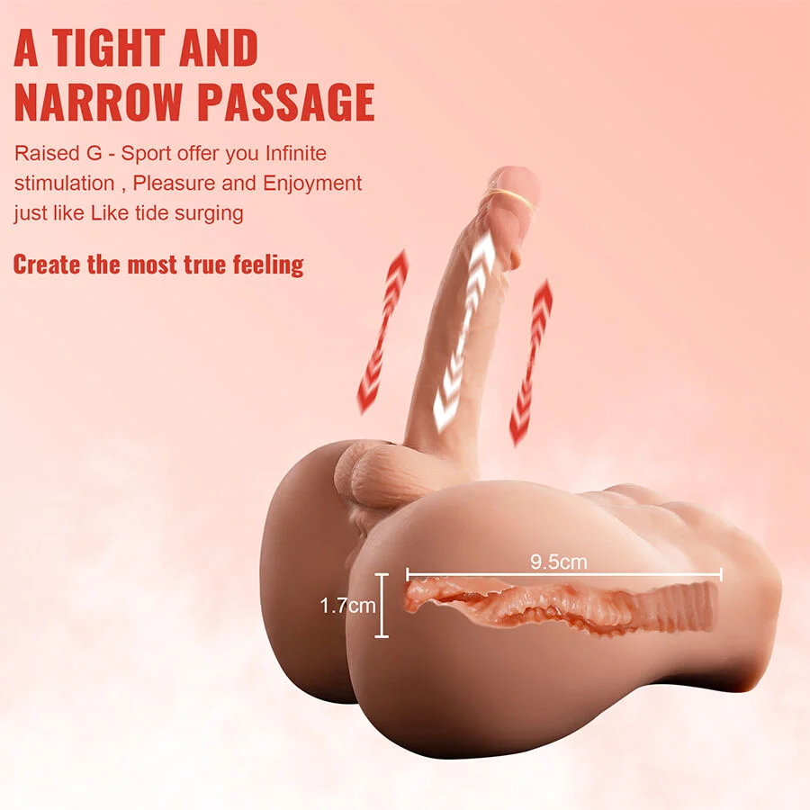 Xise - Bertlett Dildo Ass Realistic Dildo And Anus Masturbator Front Position With Thrusting 18 Cm - Image 9