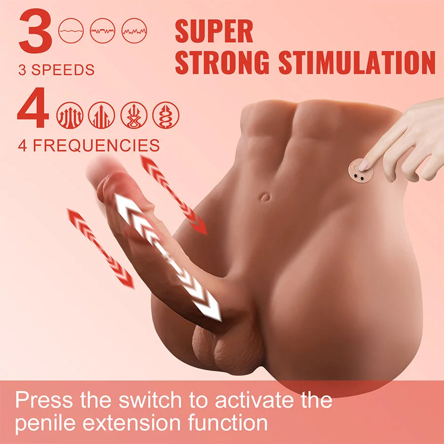 Xise - Bertlett Dildo Ass Realistic Dildo And Anus Masturbator Front Position With Thrusting 18 Cm - Image 10