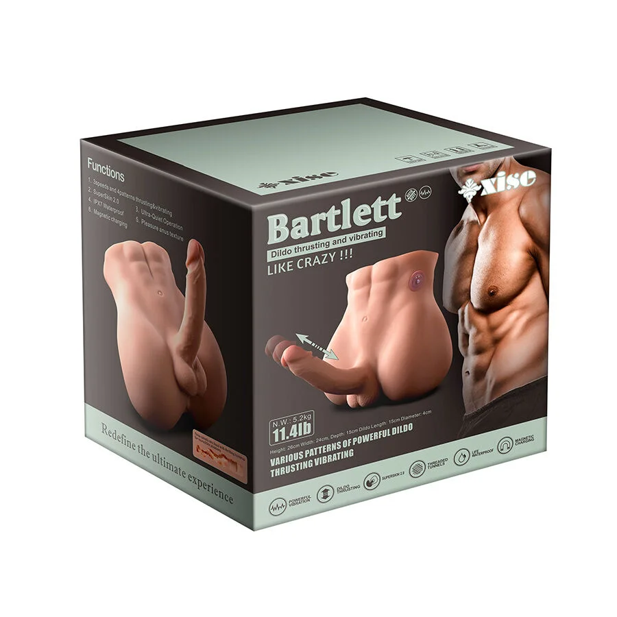 Xise - Bertlett Dildo Ass Realistic Dildo And Anus Masturbator Front Position With Thrusting 18 Cm - Image 11