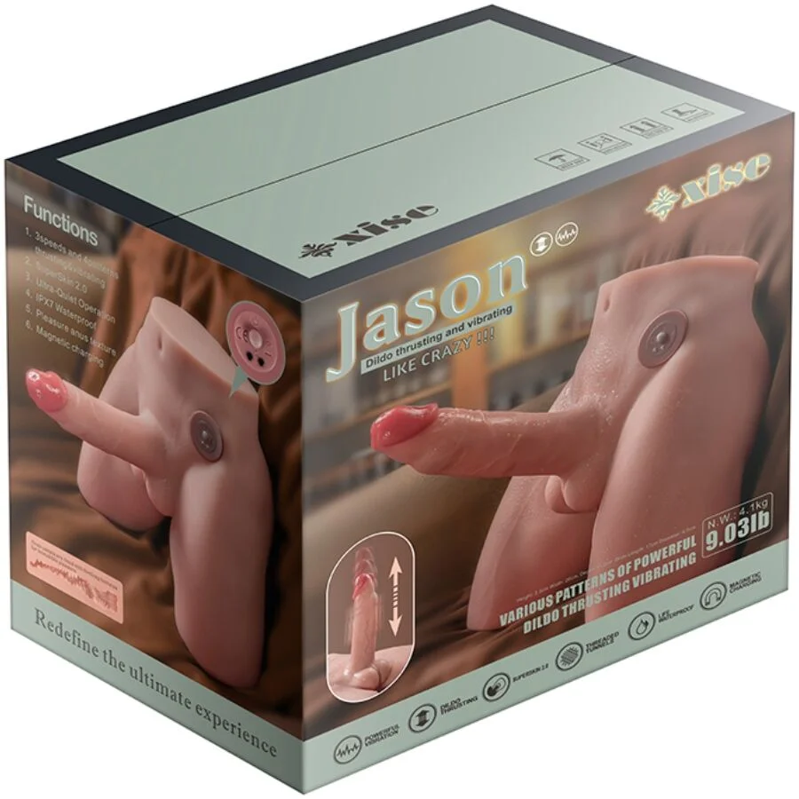 Xise - Jason Realistic Dildo Masturbator With Thrusting And Vibration 17 Cm - Image 15