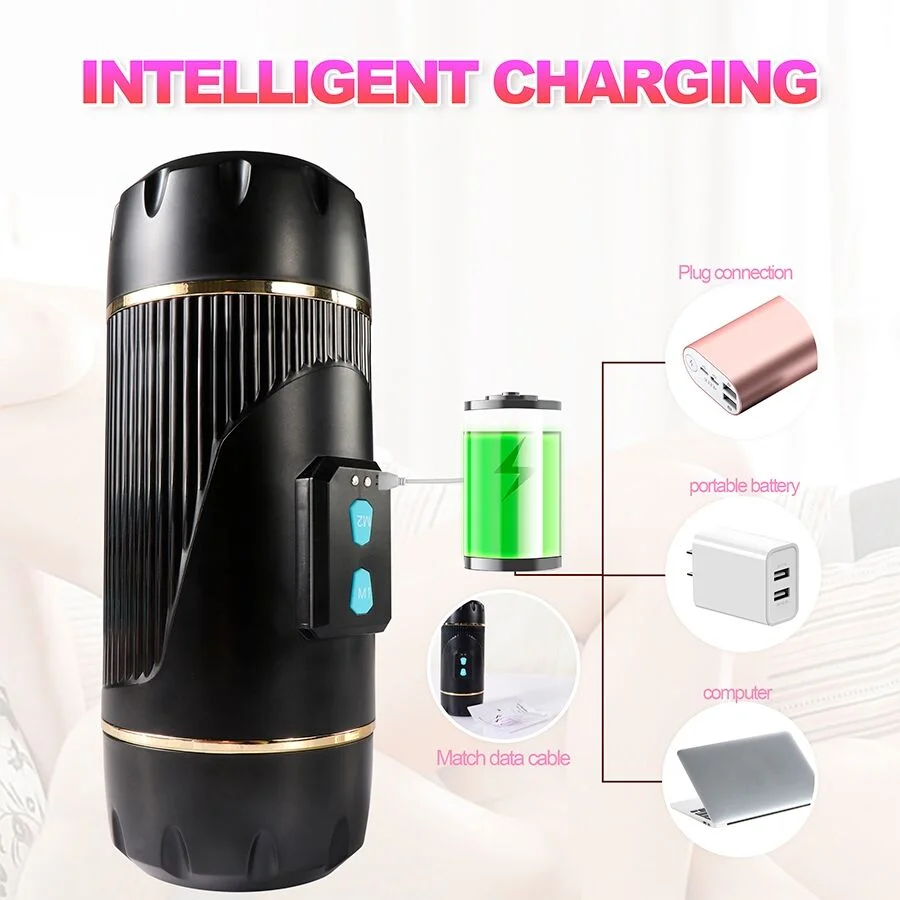 SHEQU - KAY DOUBLE MASTURBATOR WITH DUAL MOUTH AND VAGINA VIBRATION - Image 15