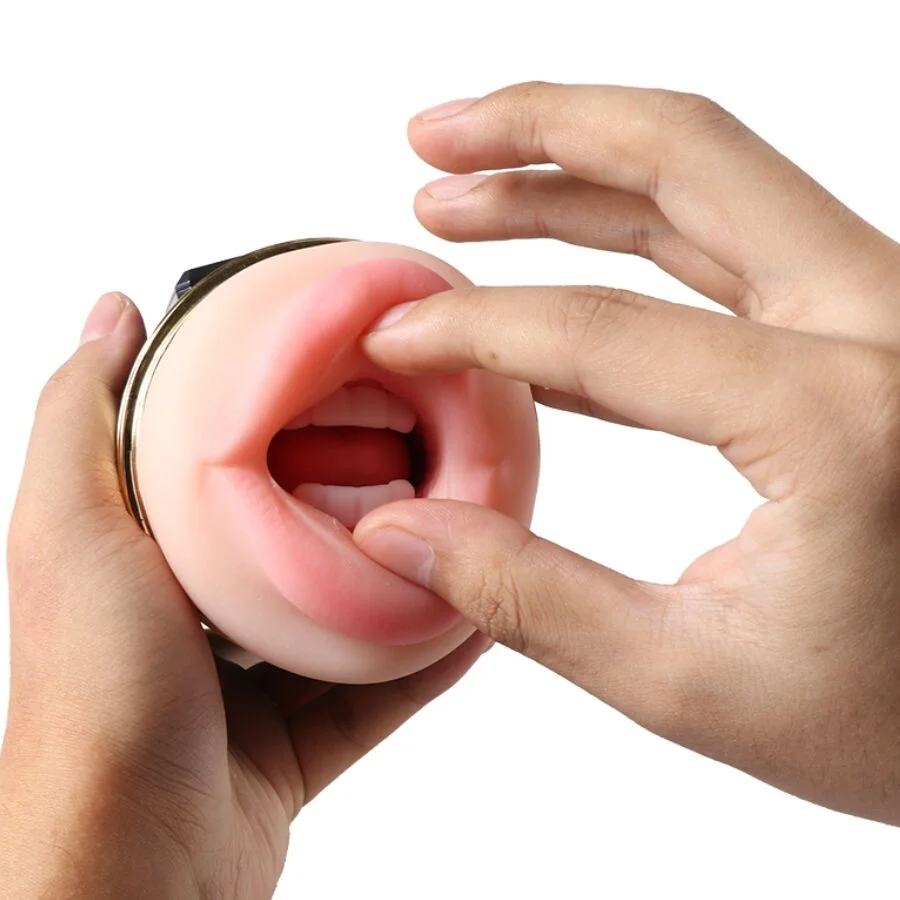 SHEQU - KAY DOUBLE MASTURBATOR WITH DUAL MOUTH AND VAGINA VIBRATION - Image 5