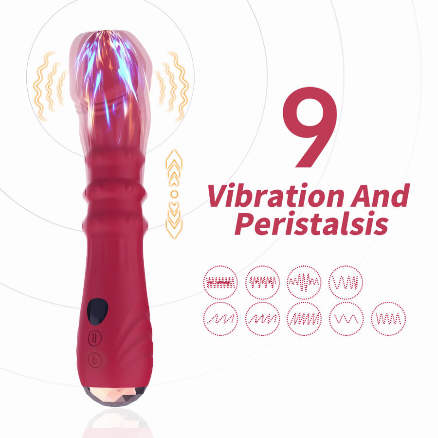Armony - Dildo Vibrateur Point A Thermo-Réglable Rouge - Image 4