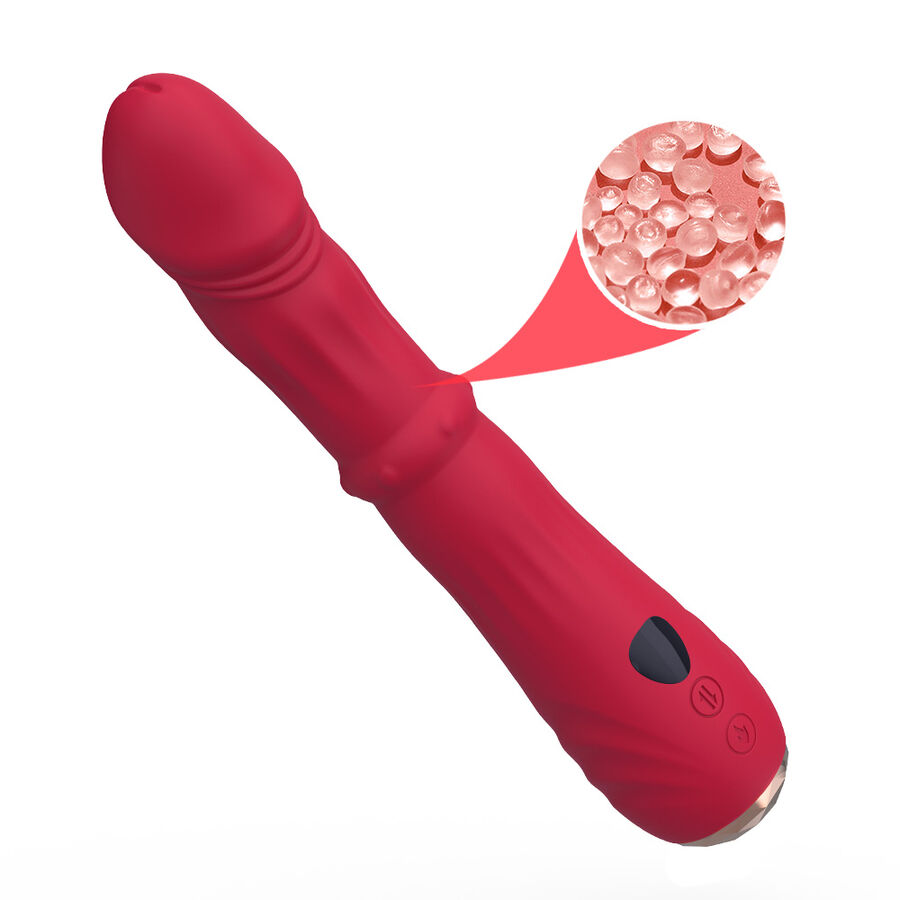 Armony - Dildo Vibrateur Point A Thermo-Réglable Rouge - Image 7