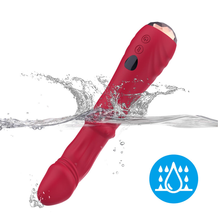 Armony - Dildo Vibrateur Point A Thermo-Réglable Rouge - Image 9
