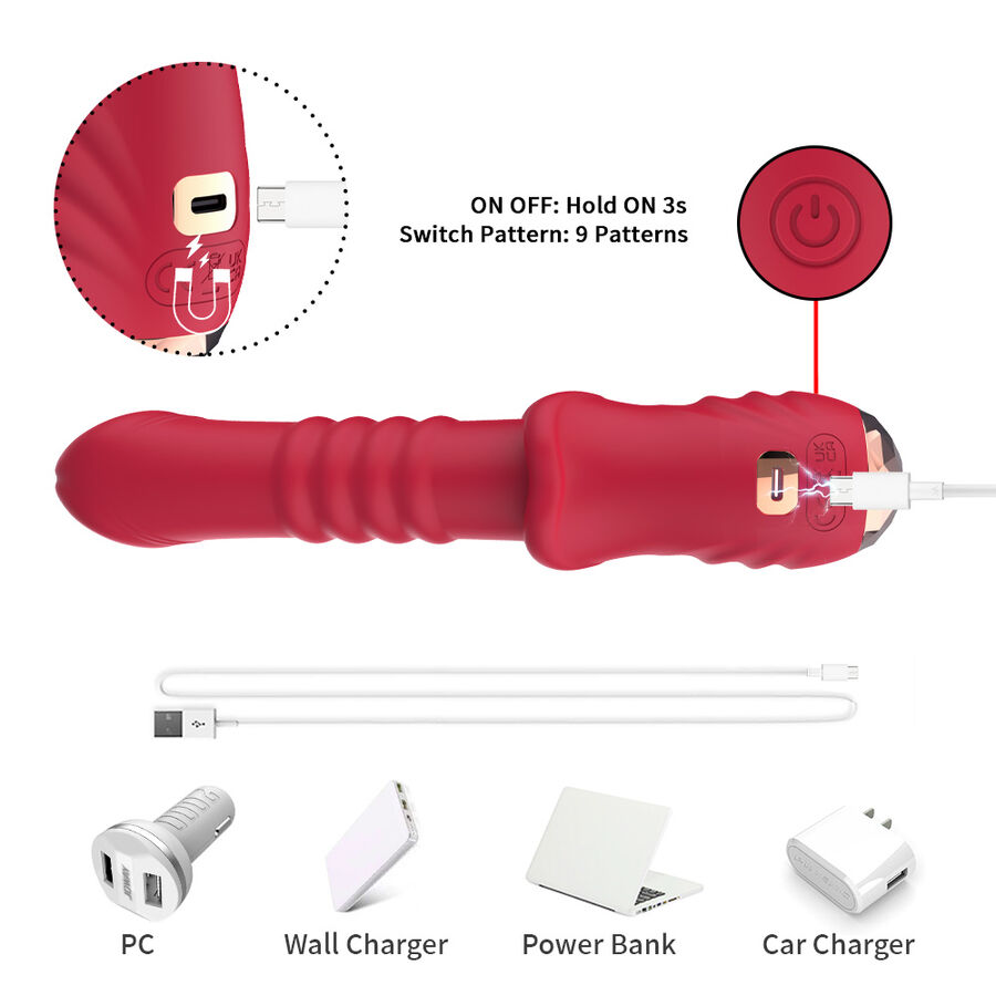 Armony - Point A Dildo Vibrateur Stimulant Rouge - Image 8