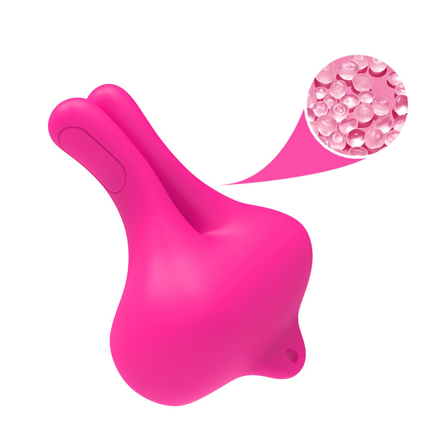 Armony - Rabbit Shape Vibration Magnetic Nipple Clamps Pink - Image 9