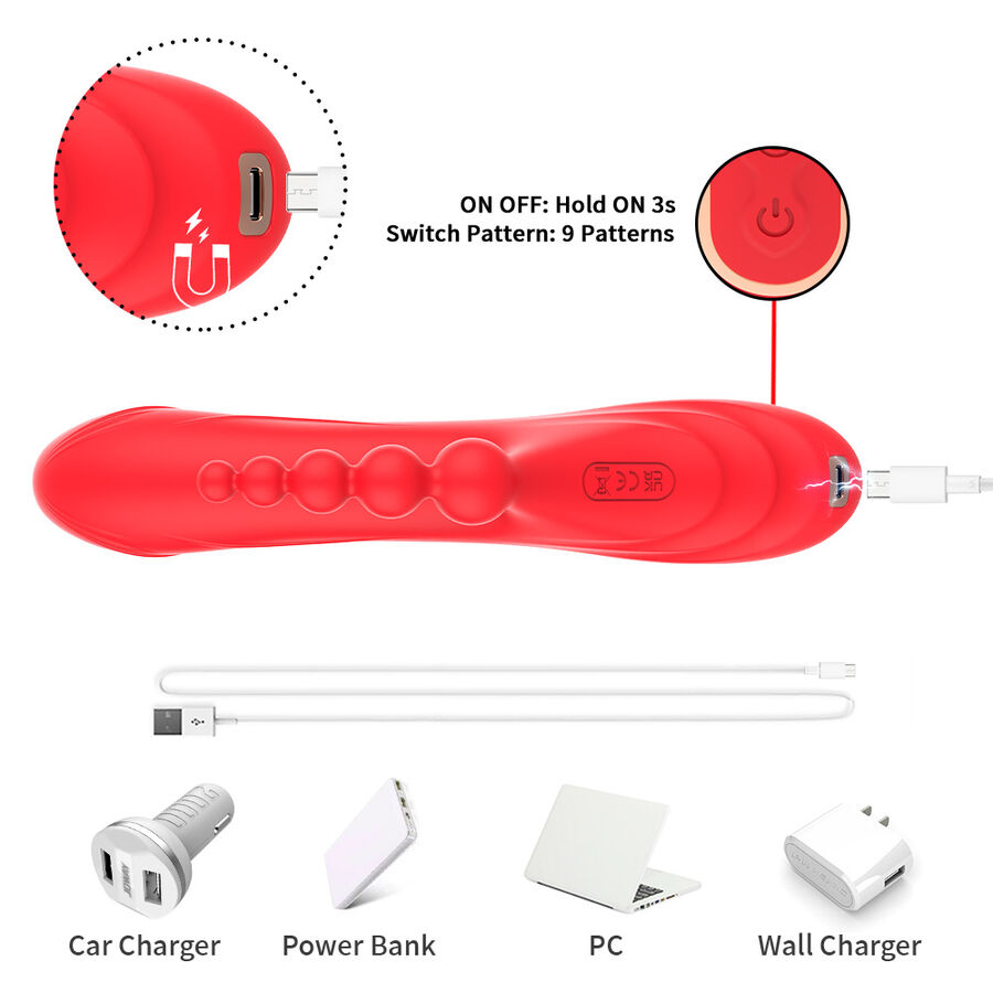 Armony - Stimulateur De Point G Et De Clitoris Vibrateur Rouge - Image 10