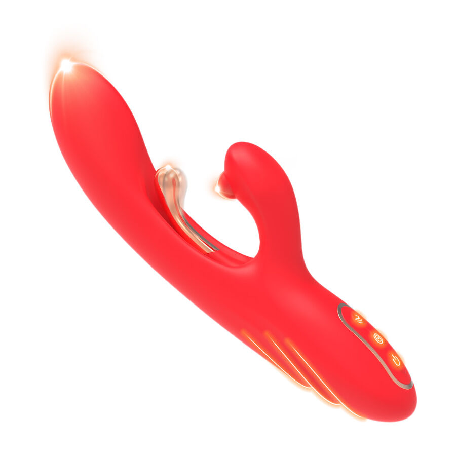 Armony - Vibrateur Stimulateur Point G Et Clitoris Avec Langue Oscillante Rouge - Image 3