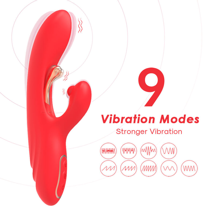 Armony - Vibrateur Stimulateur Point G Et Clitoris Avec Langue Oscillante Rouge - Image 4