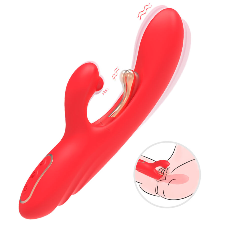 Armony - Vibrateur Stimulateur Point G Et Clitoris Avec Langue Oscillante Rouge - Image 6