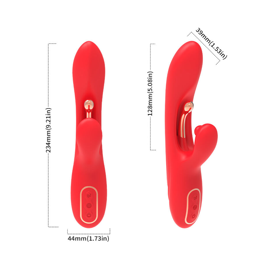 Armony - Vibrateur Stimulateur Point G Et Clitoris Avec Langue Oscillante Rouge - Image 7