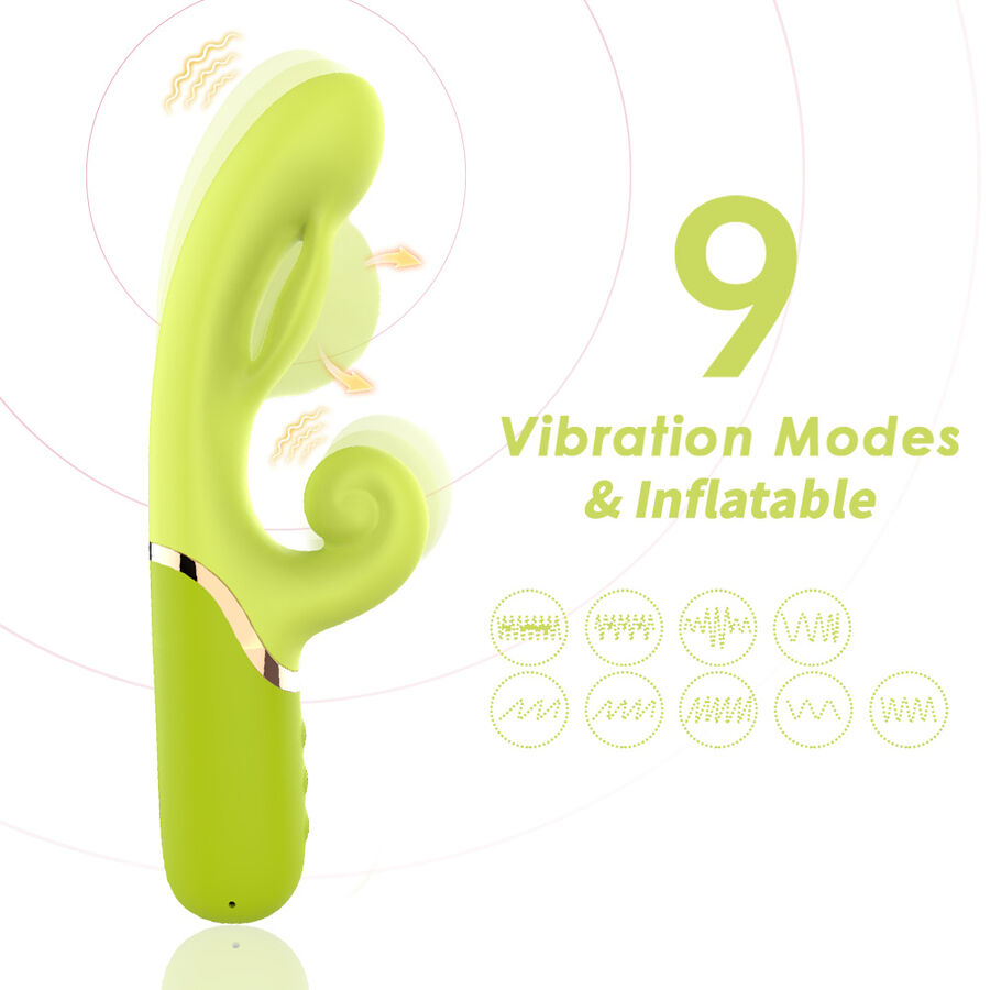 Armony - Inflable Point A Stimulateur Vibrateur Vert - Image 4