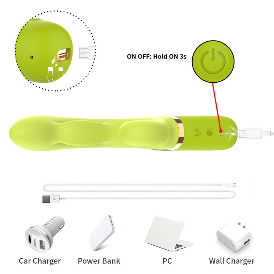 Armony - Inflable Point A Stimulateur Vibrateur Vert - Image 9