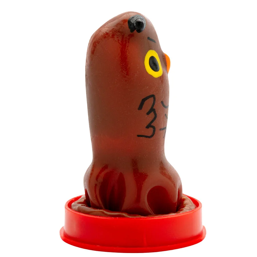 CONDOMERIE - HANDPAINTED NOVELTY CONDOMS OWL - Image 3