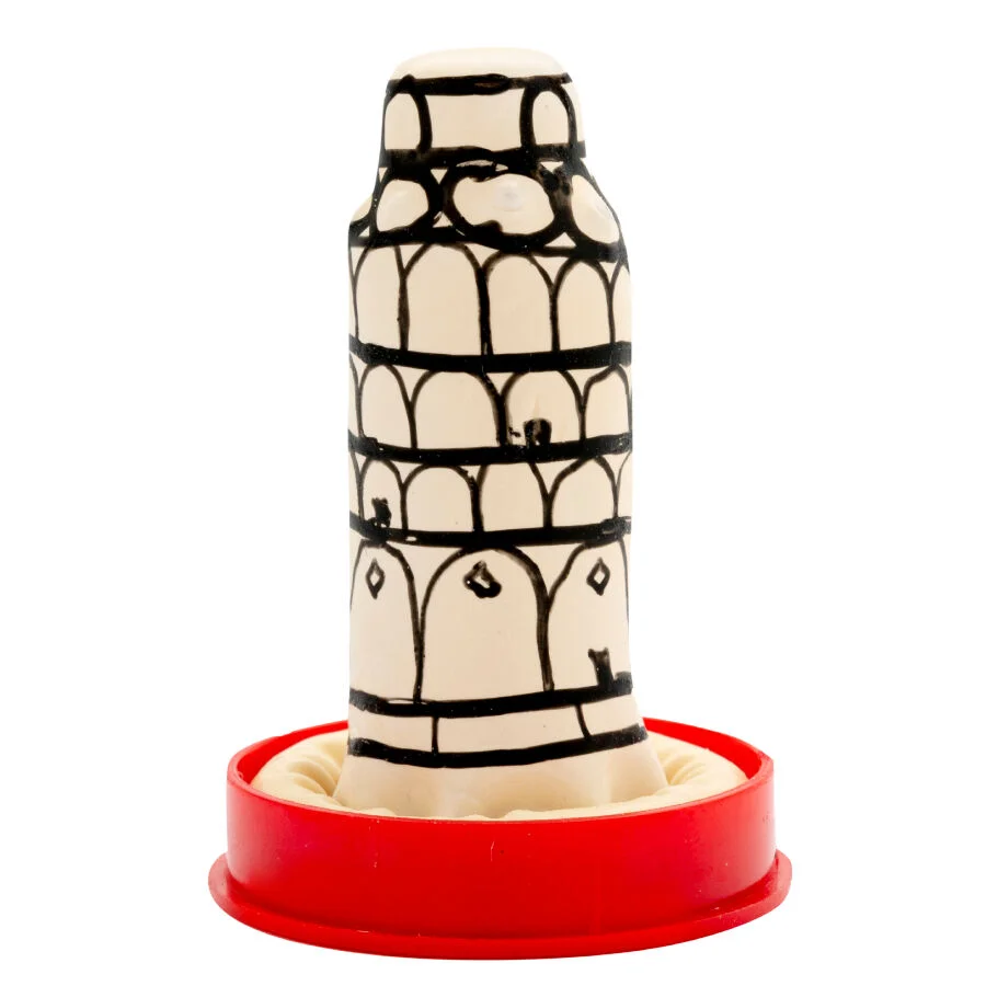 Condomerie - Handpainted Novelty Condoms Pisa Tower - Image 3