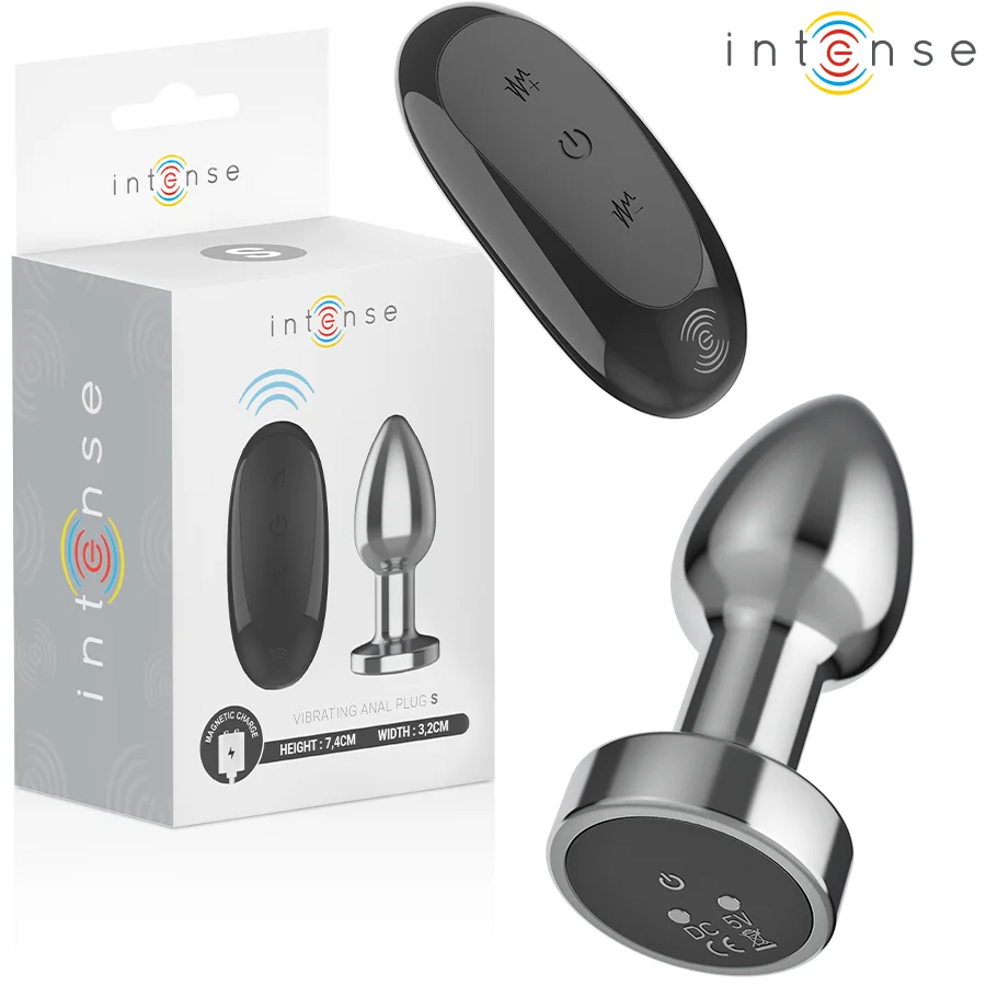 INTENSE - ANAL PLUG 10 VIBRATIES METAAL MET AFSTANDSBEDIENING