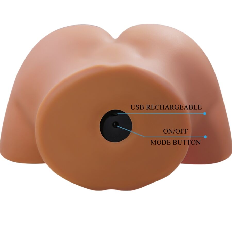 CRAZY BULL - ILANA REALISTIC FEMALE BUTT VIBRATOR AND SUCKER WITH SOUND 6.8 KG - Image 7