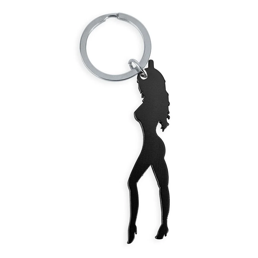 Diablo Picante - Sluiting Met Zwarte Vrouwen Silhouette En Flessenopener