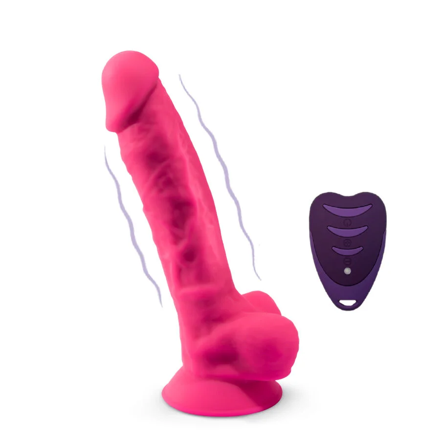 SILEXD - REALISTIC PENIS MODEL 18 PINK VIBRATION + REMOTE CONTROL LRS - Image 5