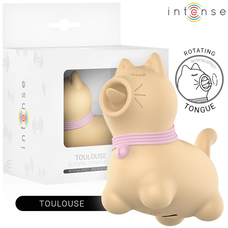 Intense - Stimulator Toulouse Met 360º Draaiende Taal Geel - Image 3