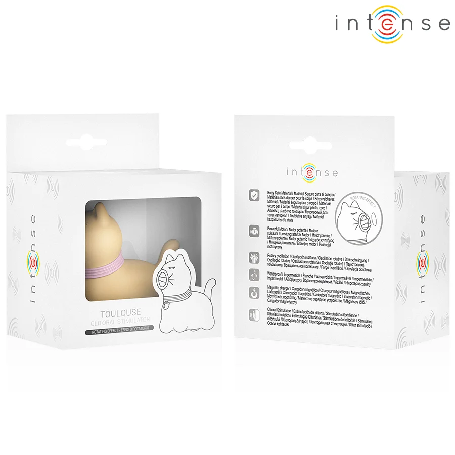 Intense - Stimulator Toulouse Met 360º Draaiende Taal Geel - Image 8
