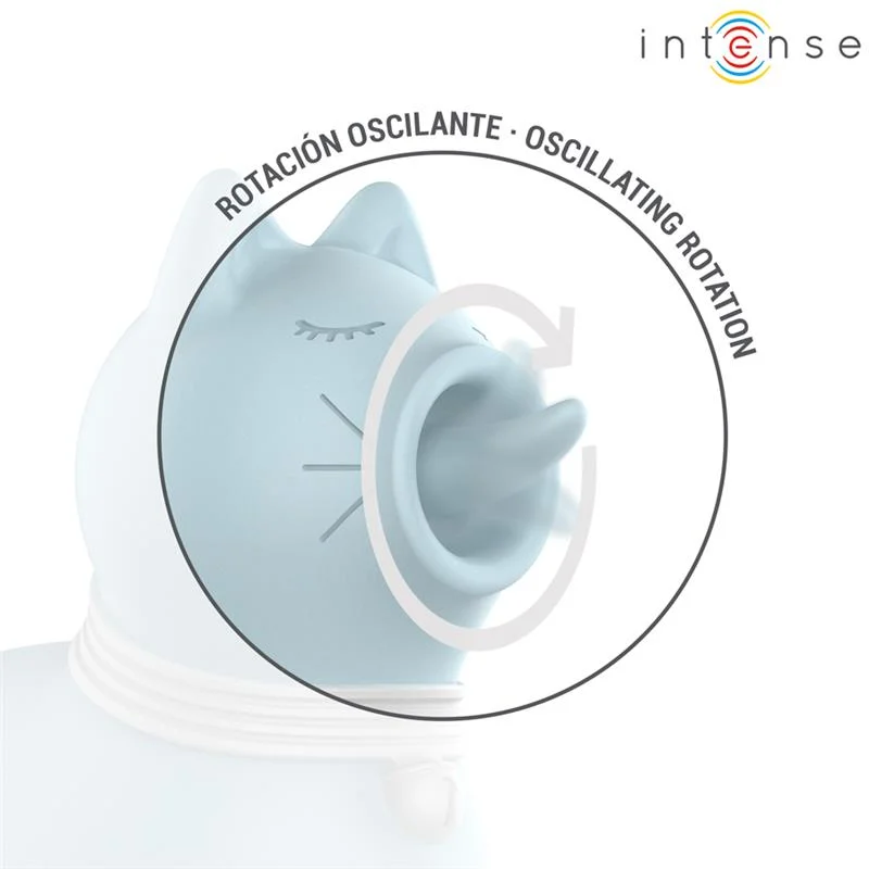 Intense - Stimulateur Duchesse Avec Langue Rotative 360º Bleu - Image 6