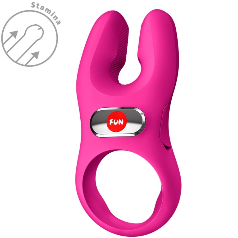 FUN FACTORY - NOS PRO VIBRATING COCK RING MAGENTA - Image 5