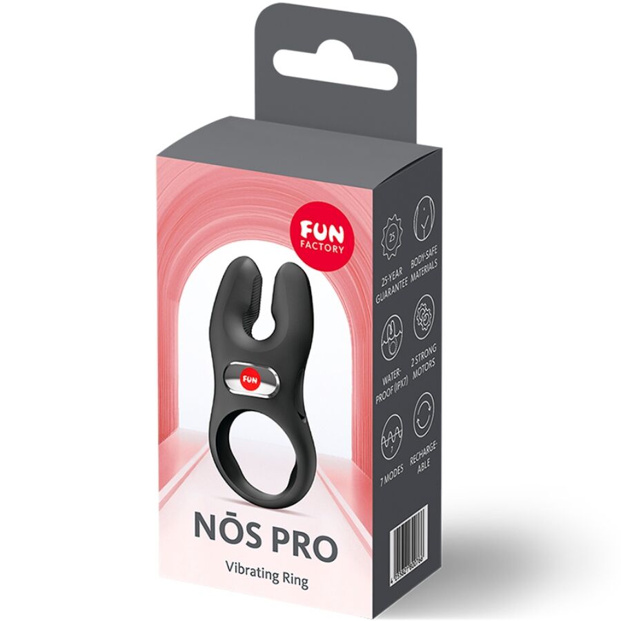 FUN FACTORY - NOS PRO VIBRATING COCK RING BLACK - Image 8