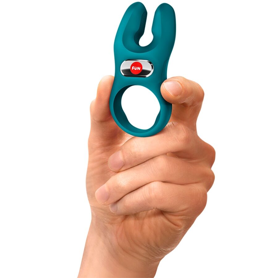 FUN FACTORY - NOS PRO VIBRATING COCK RING BOTTLE GREEN - Image 7