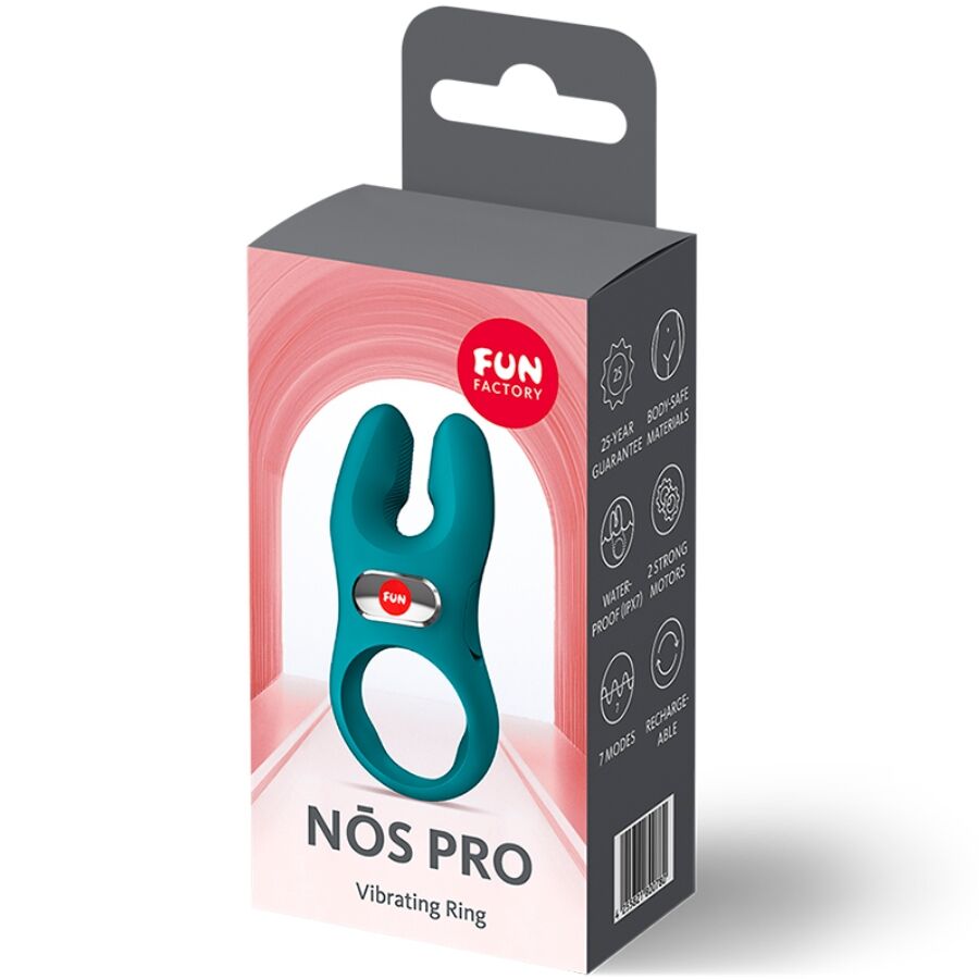 FUN FACTORY - NOS PRO VIBRATING COCK RING BOTTLE GREEN - Image 8