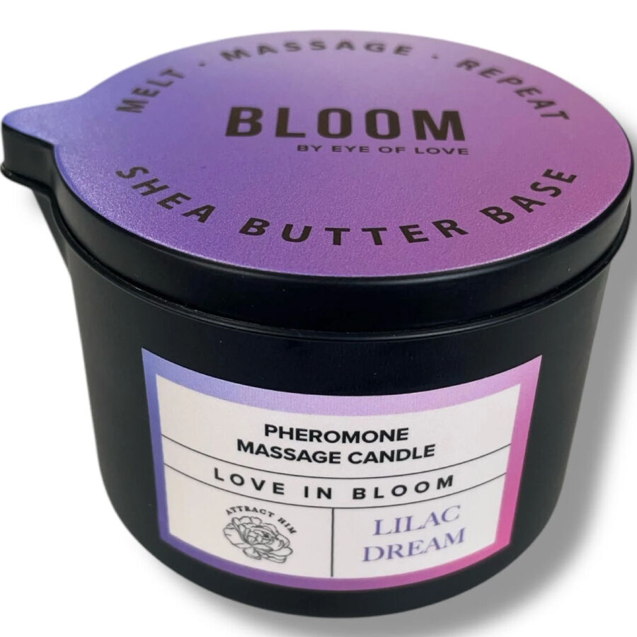 EYE OF LOVE - BLOOM BOUGIE DE MASSAGE INDICA LILAC DREAM 150 ML - Image 3