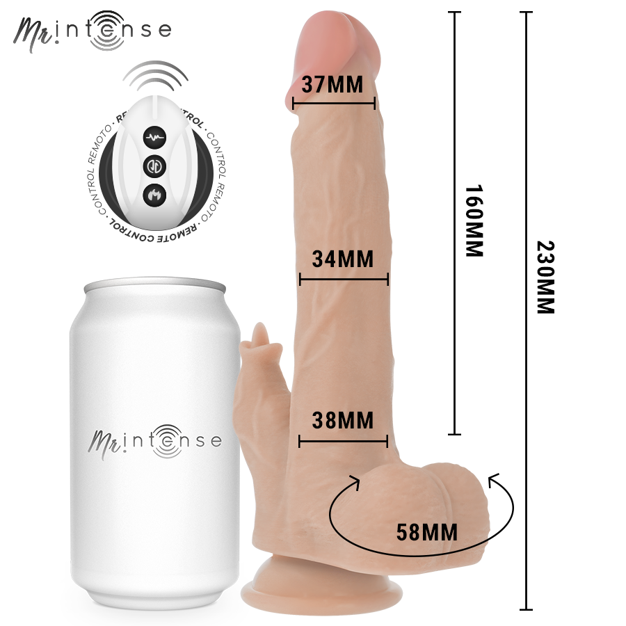 Mr Intense - Realistic Multifunction Redford With Vibration And Up And Down Remote Control 23 Cm -O- 3.5 Cm - Image 3