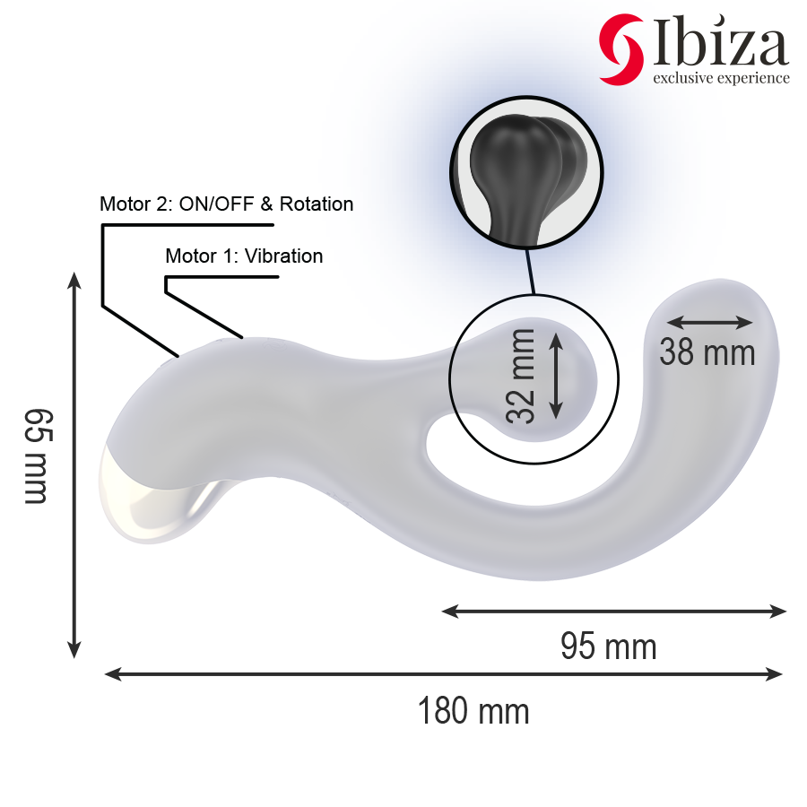 IBIZA - VIBRERENDE EN ROTEREN STIMULATOR - Image 6