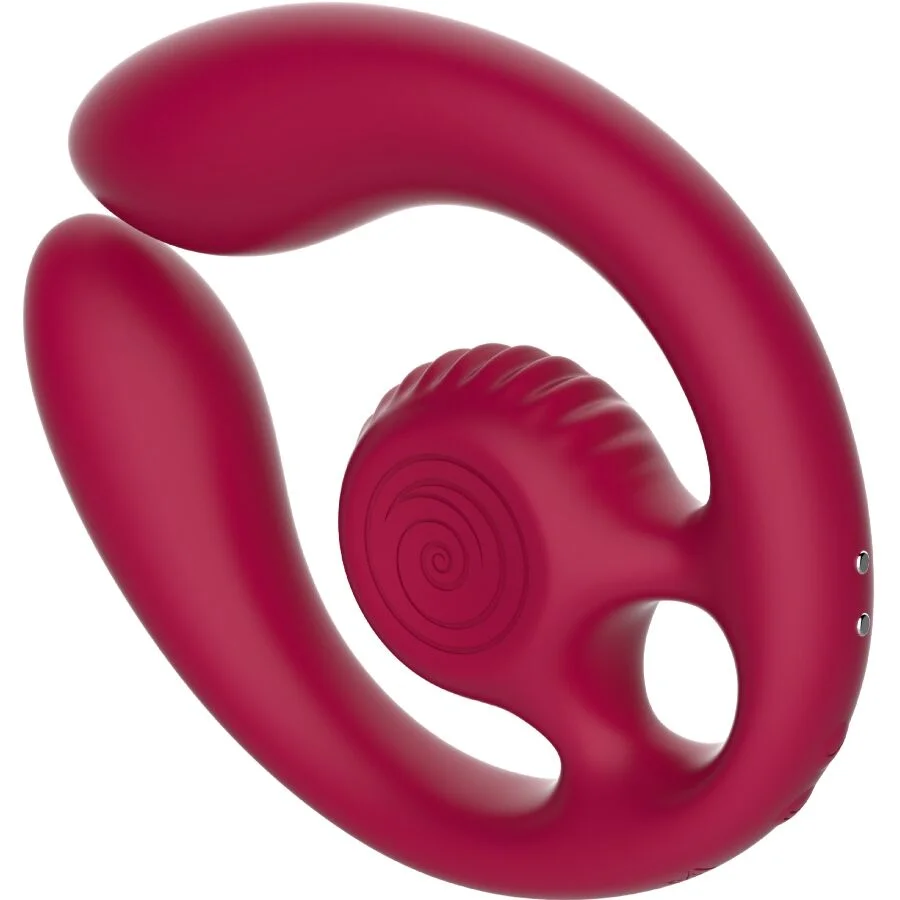 SNAIL VIBE - GIZI DUO STIMULATEUR POUR COUPLES TÉLÉCOMMANDE BOURGOGNE - Image 4