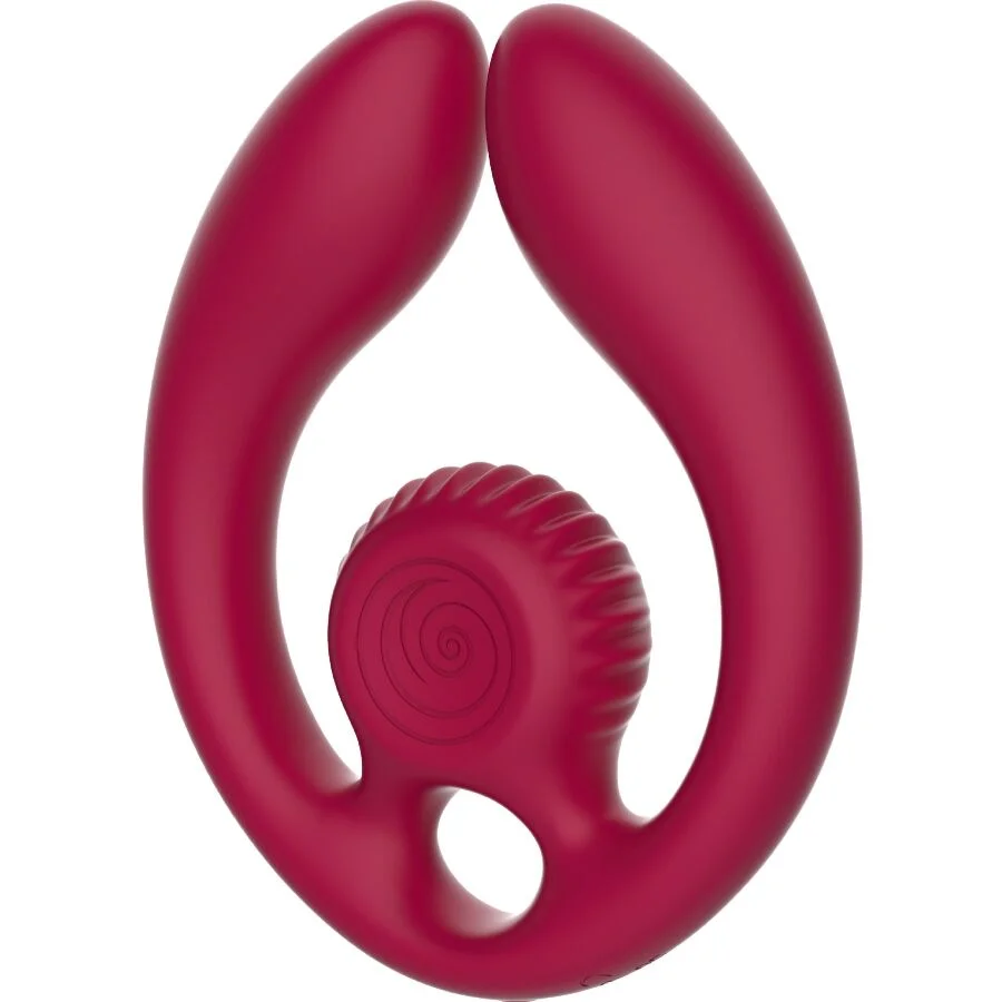 SNAIL VIBE - GIZI DUO STIMULATEUR POUR COUPLES TÉLÉCOMMANDE BOURGOGNE - Image 5