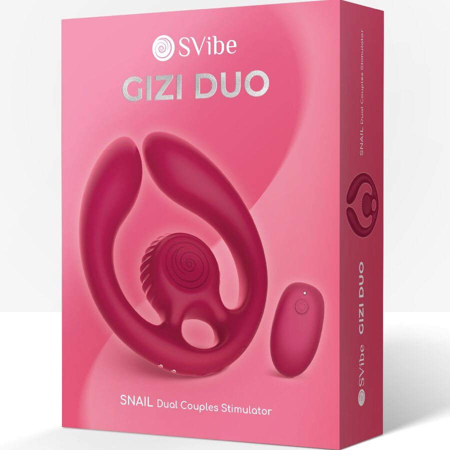 SNAIL VIBE - GIZI DUO STIMULATEUR POUR COUPLES TÉLÉCOMMANDE BOURGOGNE - Image 9