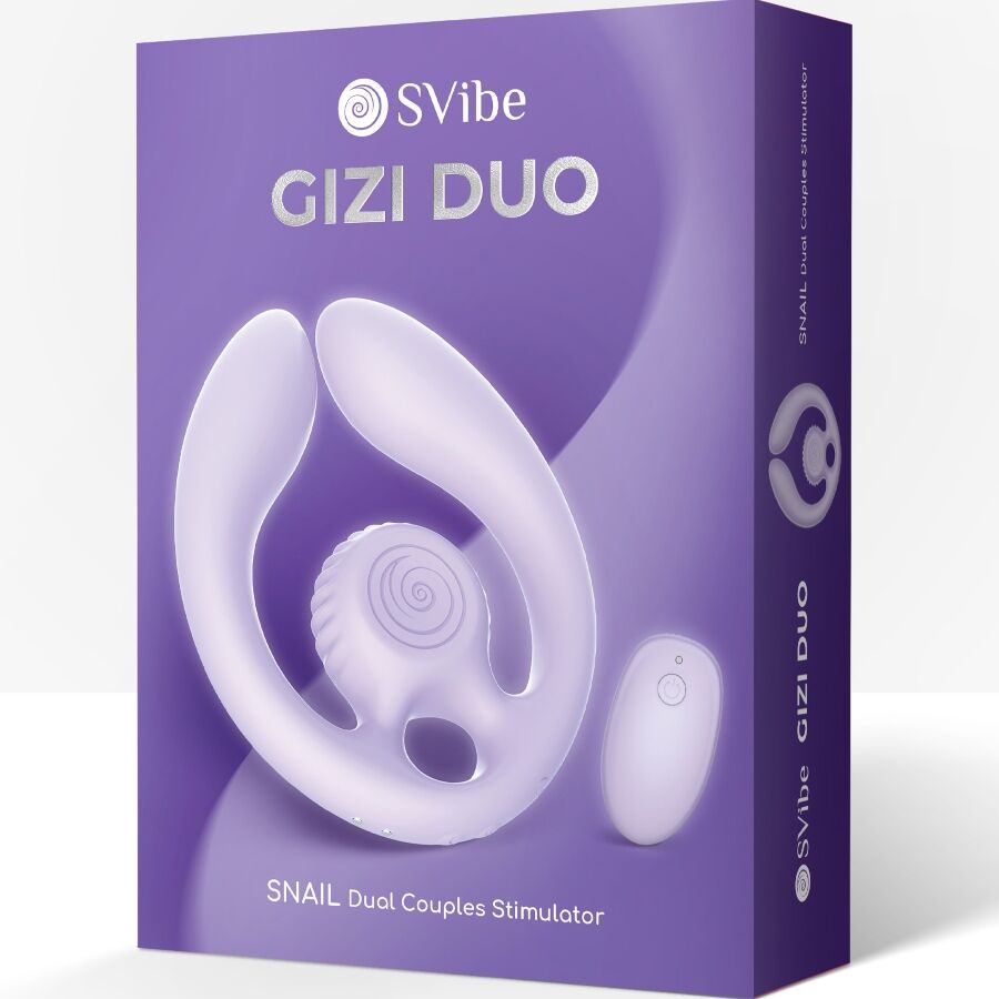 SNAIL VIBE - GIZI DUO STIMULATEUR POUR COUPLES TÉLÉCOMMANDE LILAS - Image 9