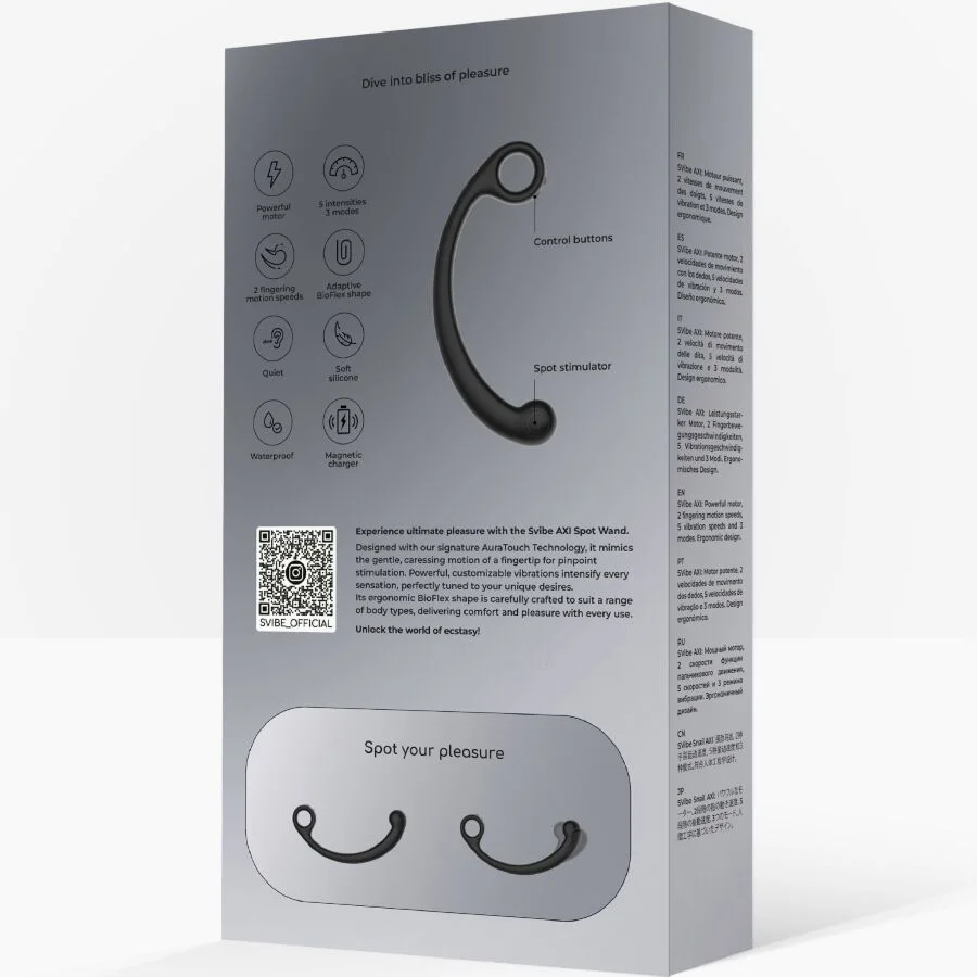 SNAIL VIBE - BAGUETTE DE MASSAGE VIBRANTE AXI NOIRE - Image 8