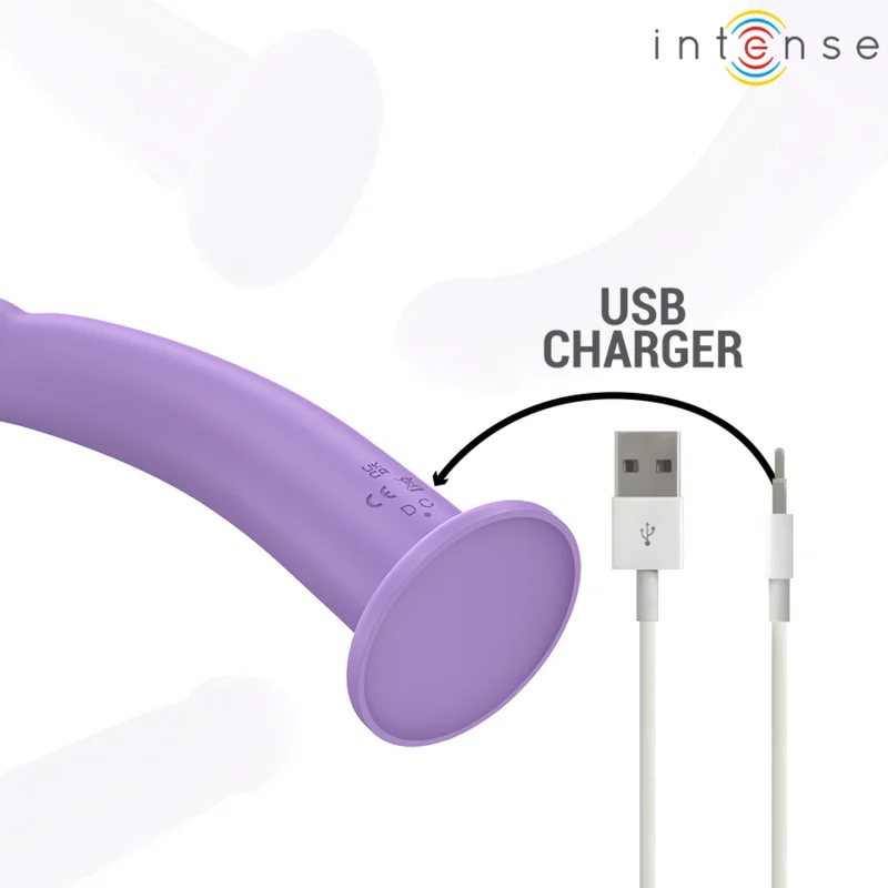 Intense - Eddie Vibrateur 17,5 Cm 10 Vibrations Violet Télécommande - Image 8