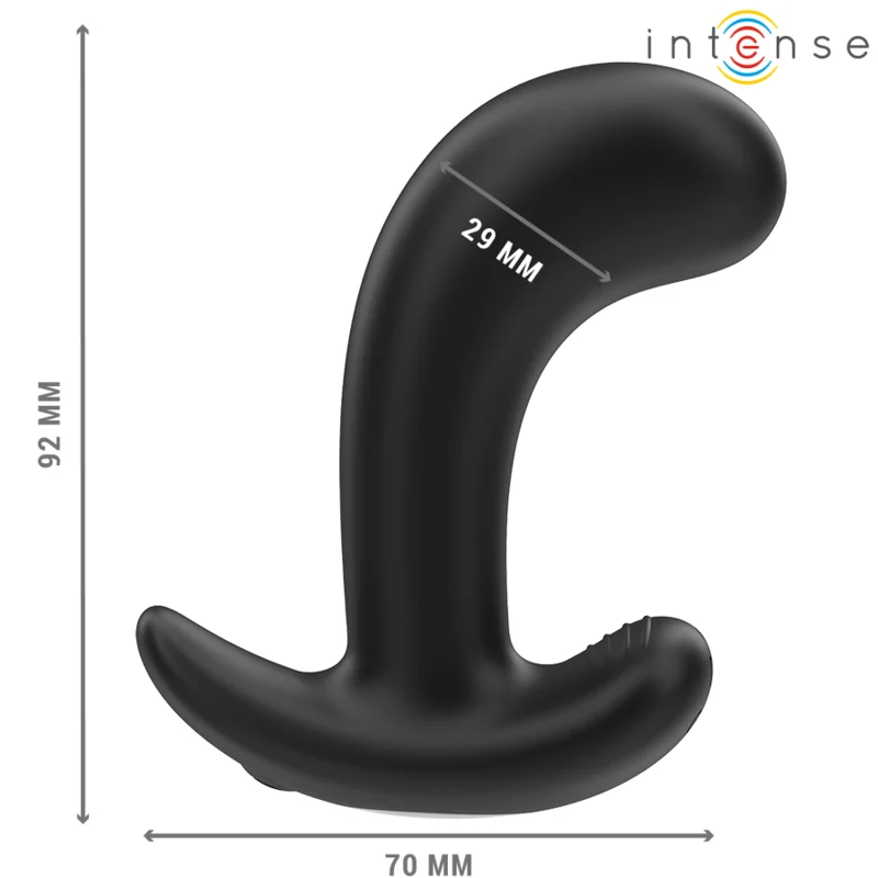Intense - Chandler Anal Plug 10 Vibrations Noir Télécommande - Image 4