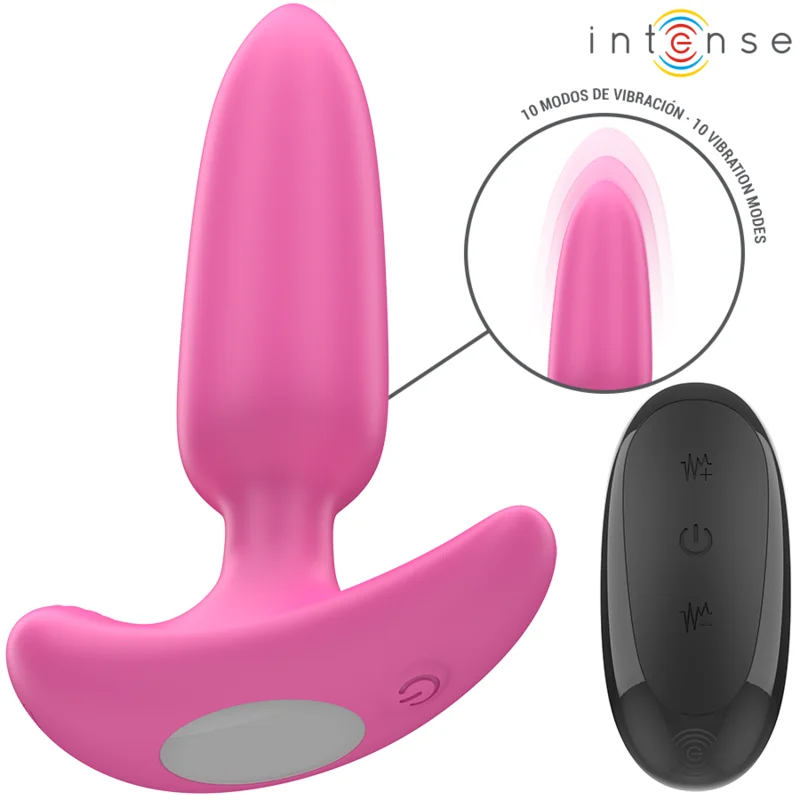 Intense - Ross Anal Plug 10 Vibrations Rose Télécommande - Image 3