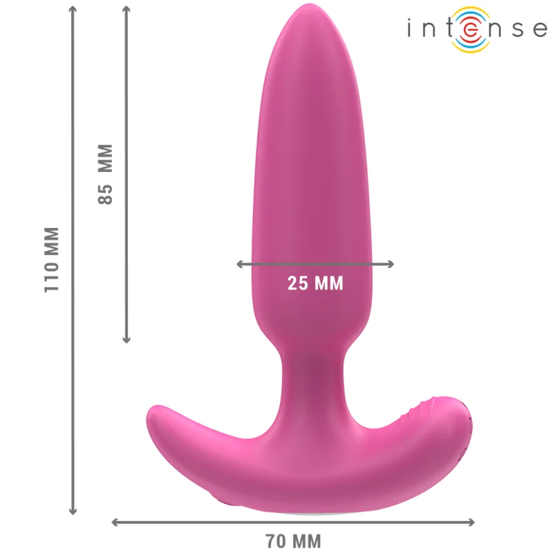 Intense - Ross Anal Plug 10 Vibrations Rose Télécommande - Image 4
