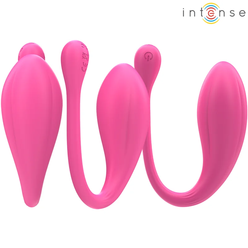 INTENSE - JANICE U DUBBELE STIMULATIE VIBRATOR 10 VIBRATIES ROZE MET AFSTANDSBEDIENING - Image 4