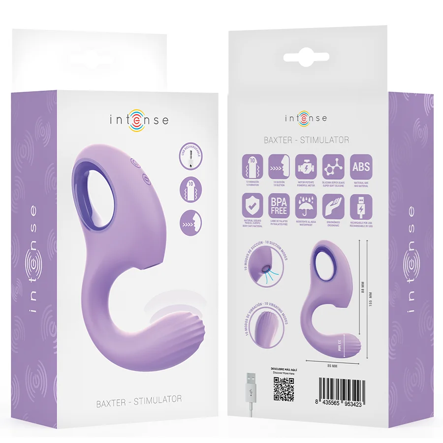 Intense - Baxter Vibrateur & Stimulateur Violet - Image 9